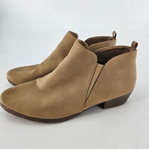 Rampage booties womens 10 tesla brown tan boots ankle - Picture 1 of 5